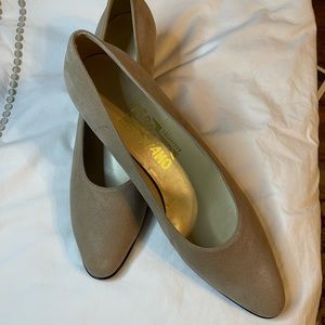 Ferragamo suede leather